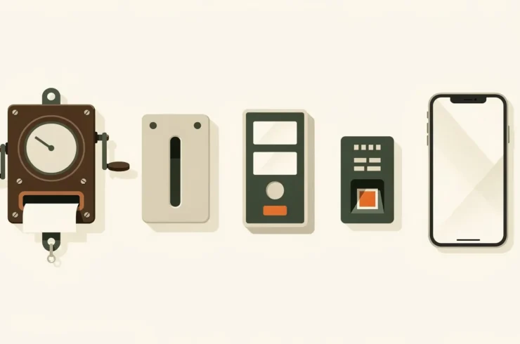 L&rsquo;évolution des pointeuses : des horloges Bundy aux pointages mobiles